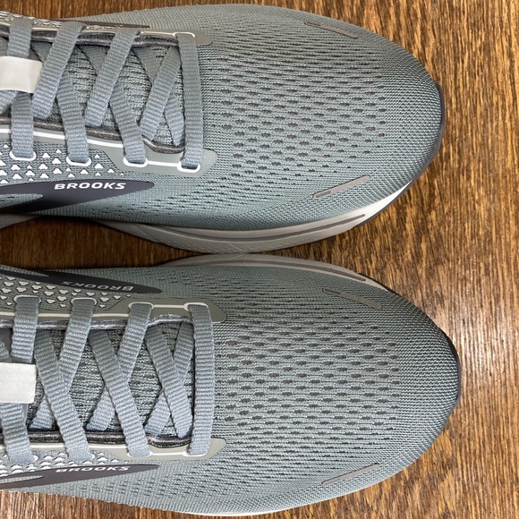 Brooks Ghost 14 Road Running Shoe Mens Size 12.5B (Narrow) Grey/Alloy/Oyster - Picture 6 of 12